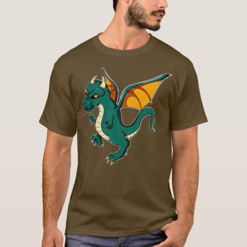 Dragon Art Motif Dragon Lover T_Shirt