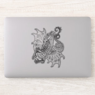 Dragon Art Nouveau Style Sticker