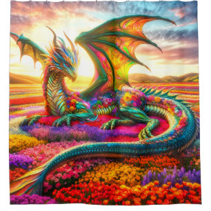 Dragon Art Shower Curtain