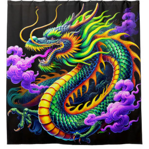 Dragon Art Shower Curtain