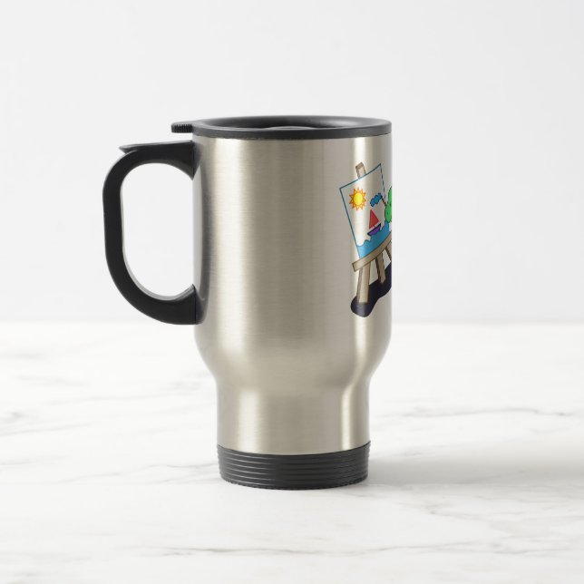 Dragon Artist Travel Mug (Left)