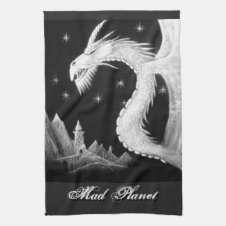 Dragon at Night Painting Towel