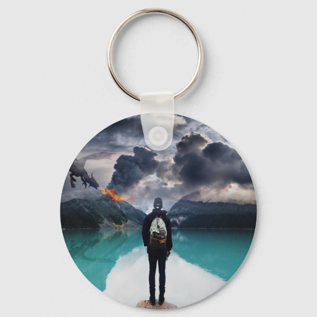 Dragon Attack Keychain (Front)