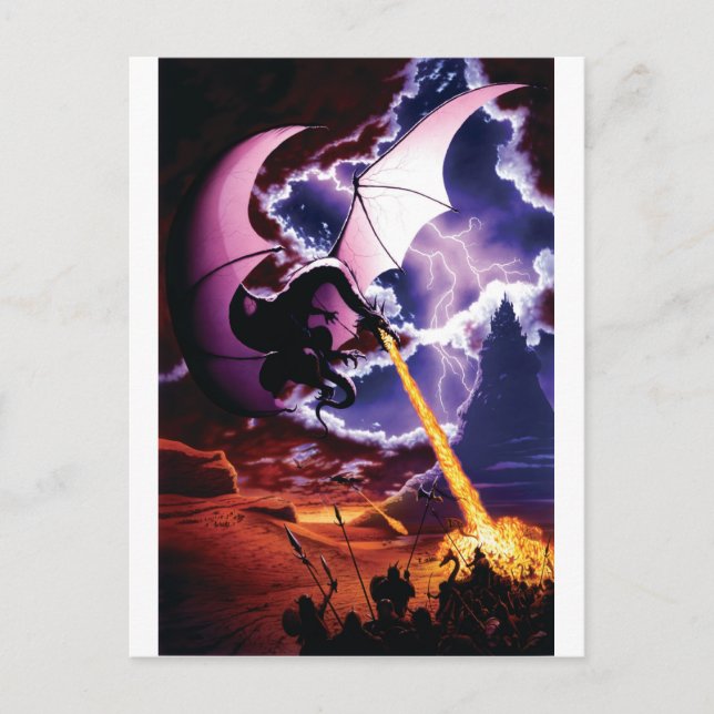 Dragon Attack Postcard (Front)