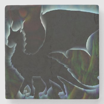 Dragon Aura Stone Coaster by StuffOrSomething at Zazzle