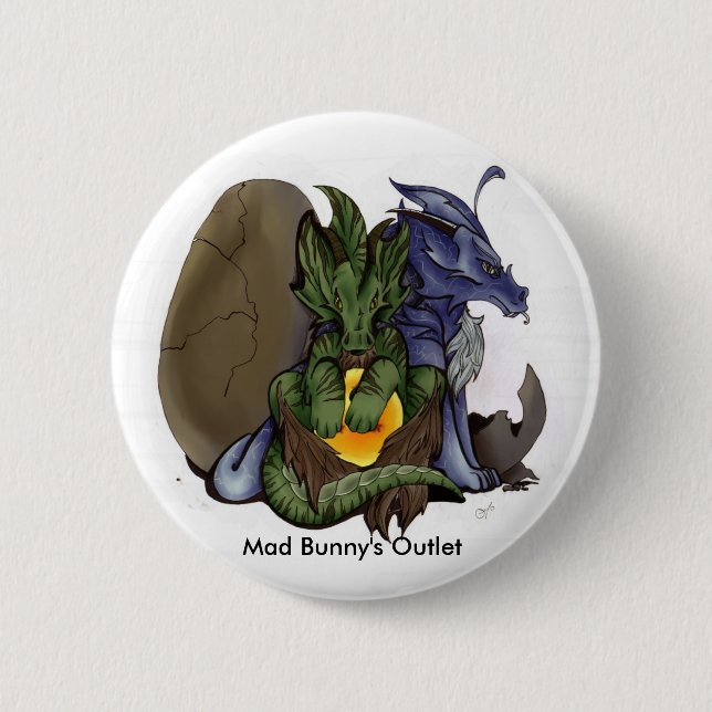 Dragon Babies Button (Front)
