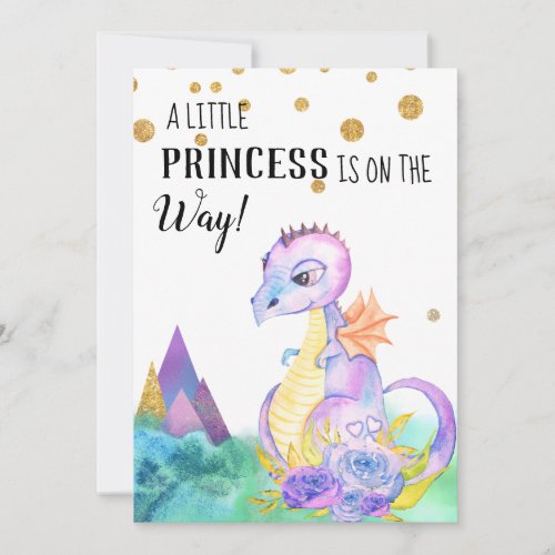 *~* Dragon  Baby Girl Baby Shower Invitation