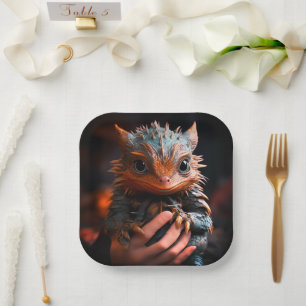 Dragon Baby Paper Plates