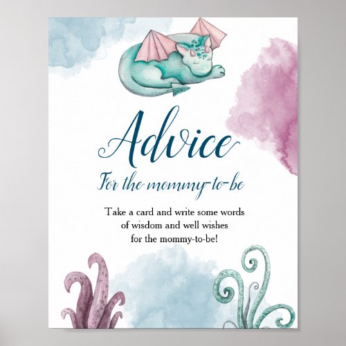 Dragon Baby Shower Advice for The_Mommy_To_Be  Poster