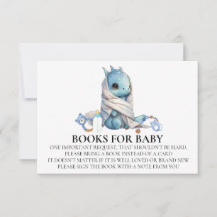 Dragon Baby Shower Book for Baby Invitation