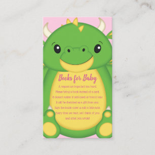 Dragon Baby Shower Enclosure Card