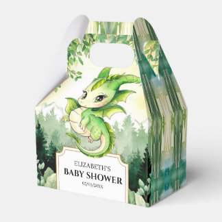 Dragon Baby Shower Favor Boxes