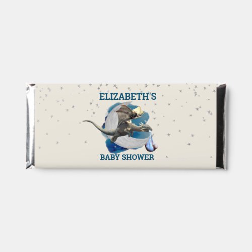 Dragon Baby Shower Gift Moon Stars Blue Hershey Bar Favors