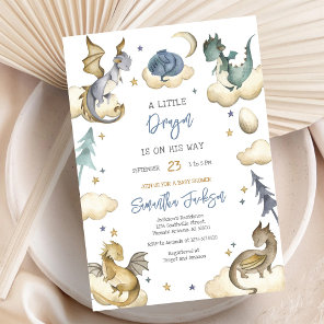 Dragon Baby Shower Invitation