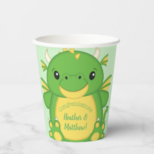 Dragon Baby Shower Paper Cups