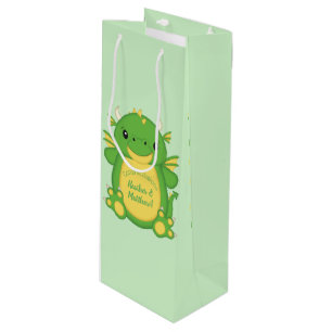 Dragon Baby Shower Wine Gift Bag