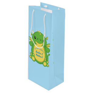 Dragon Baby Shower Wine Gift Bag