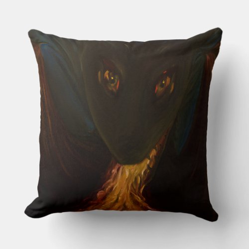 Dragon baby throw pillow