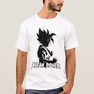 Dragon ball z t-shirt Saiyan power action t-shirt