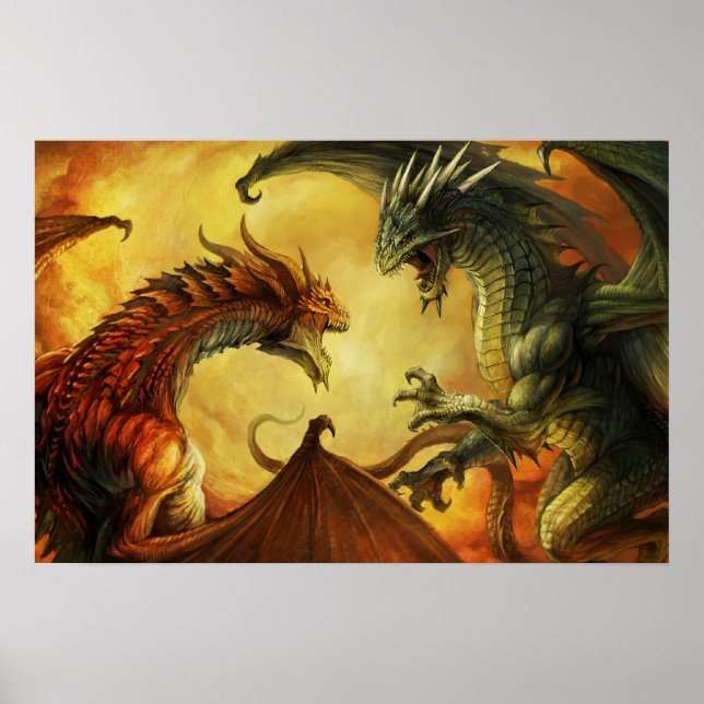 Dragon Battle, Large Poster (Front)