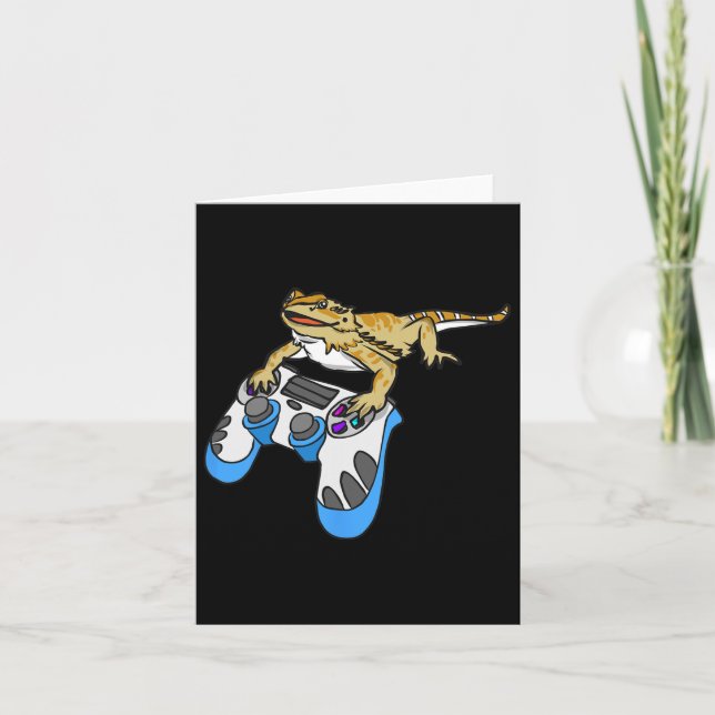 Dragon Bearded Dragons Lizard  Card (Front)