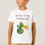 Dragon Birthday Brother T-Shirt<br><div class="desc">Celebrating a birthday is a family affair! Get matching shirts for the whole family so you can celebrate in style. Not only is it fun to match the theme,  but it let's other parents easily know who the party hosts are! These dragon party shirts are the perfect touch!</div>