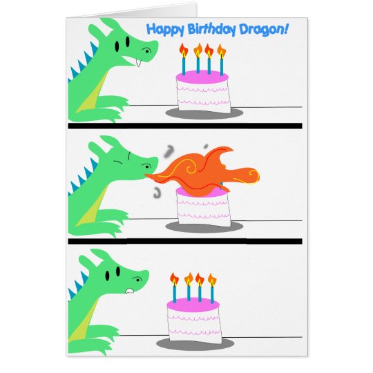 Dragon Birthday Card Funny Zazzle