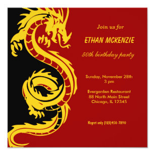 Dragon Birthday Invitations Zazzle