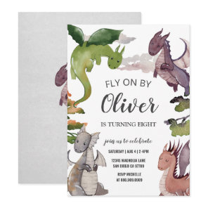 Dragon Birthday Invitation