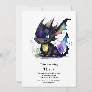 Dragon Birthday Invitation