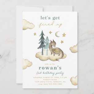 Dragon Birthday Invitation Dragons Invitation