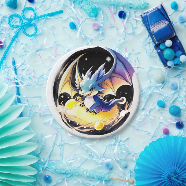 Dragon Birthday Paper Plates (Party)