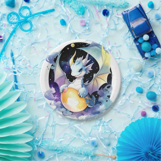 Dragon Birthday Paper Plates (Party)