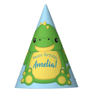 Dragon Birthday Party Blue Hat