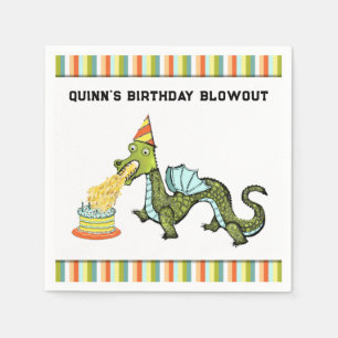 dragon birthday party ideas paper napkins