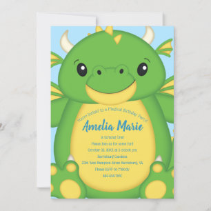 Dragon Birthday Party Invitation