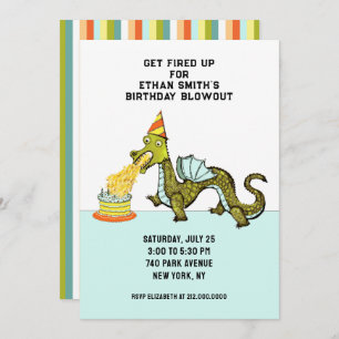 Dragon Birthday Party Invitation