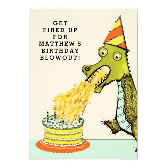 Dragon Birthday Party Invitations Zazzle Com