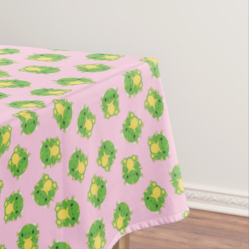 Dragon Birthday Party Pink Tablecloth