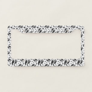 Dragon Black Shape Tattoo Style License Plate Frame