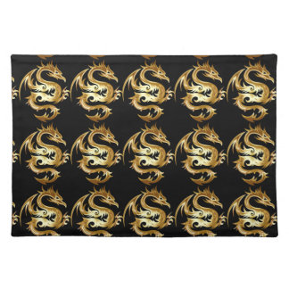 Dragon Black Table place Mats