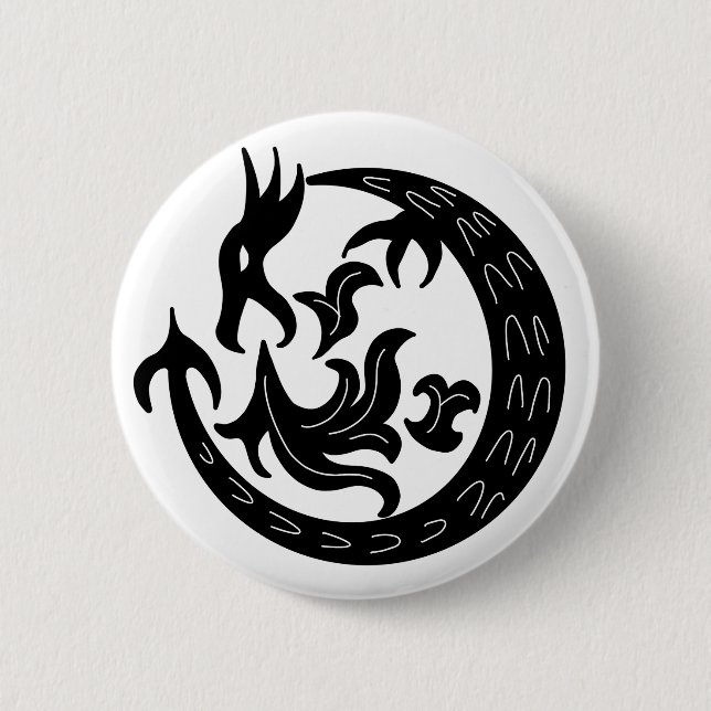 Dragon Blowing Fire Button (Front)