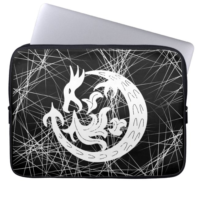 Dragon Blowing Fire  Laptop Sleeve (Front)