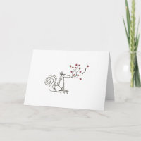 Dragon Blowing Hearts Card