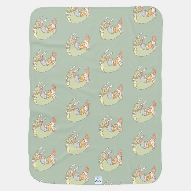 Dragon Boat Baby Blanket (Back)