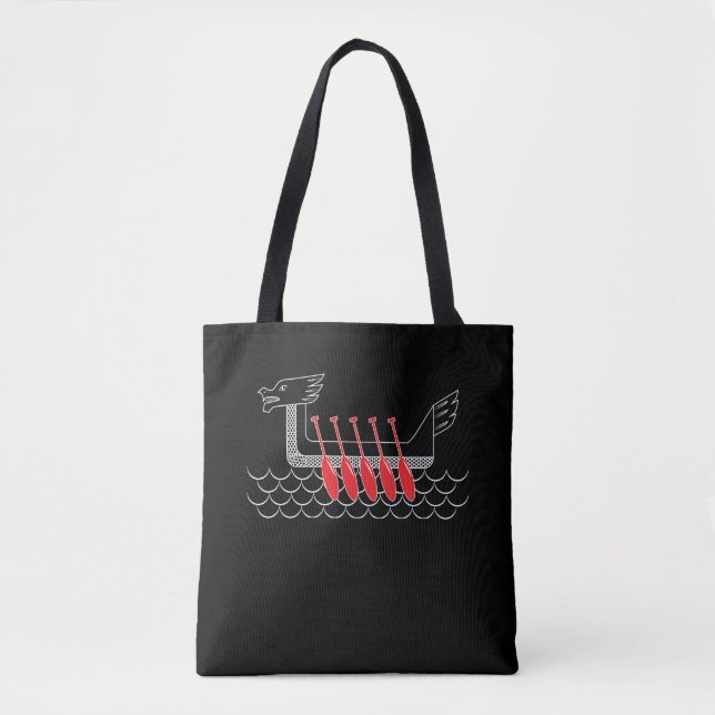 Dragon Boat Crew Rowing Row Sport Tote Bag (Front)