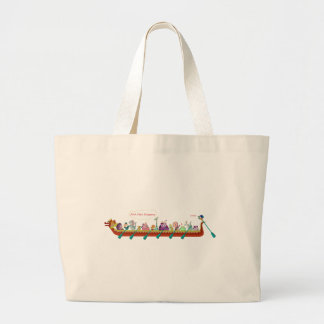 Dragon Boat - Fire Dragons Large Tote Bag