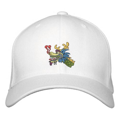 Dragon boat head embroidered baseball cap