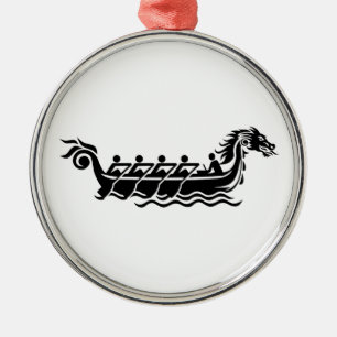 Dragon boat metal ornament