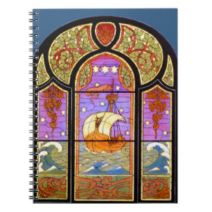 Dragon Boat on Choppy Seas Spiral Photo Notebook
